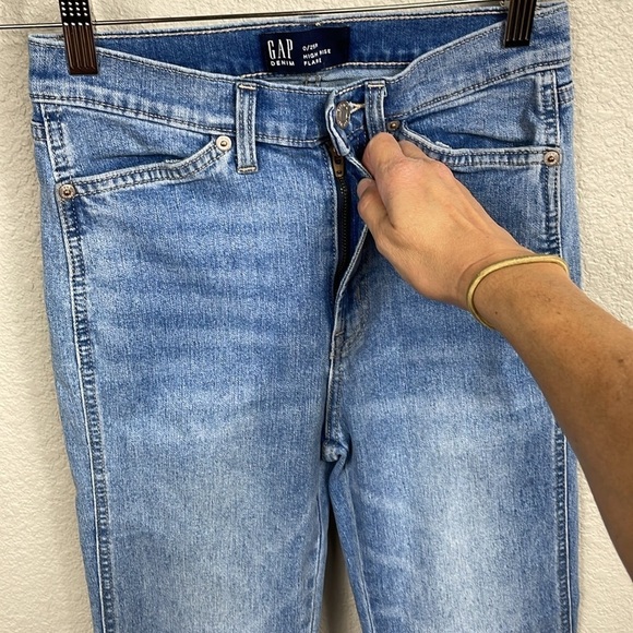 Gap High Rise Flare Jeans Light Katie Wash Sz 0 25 - Picture 2 of 10